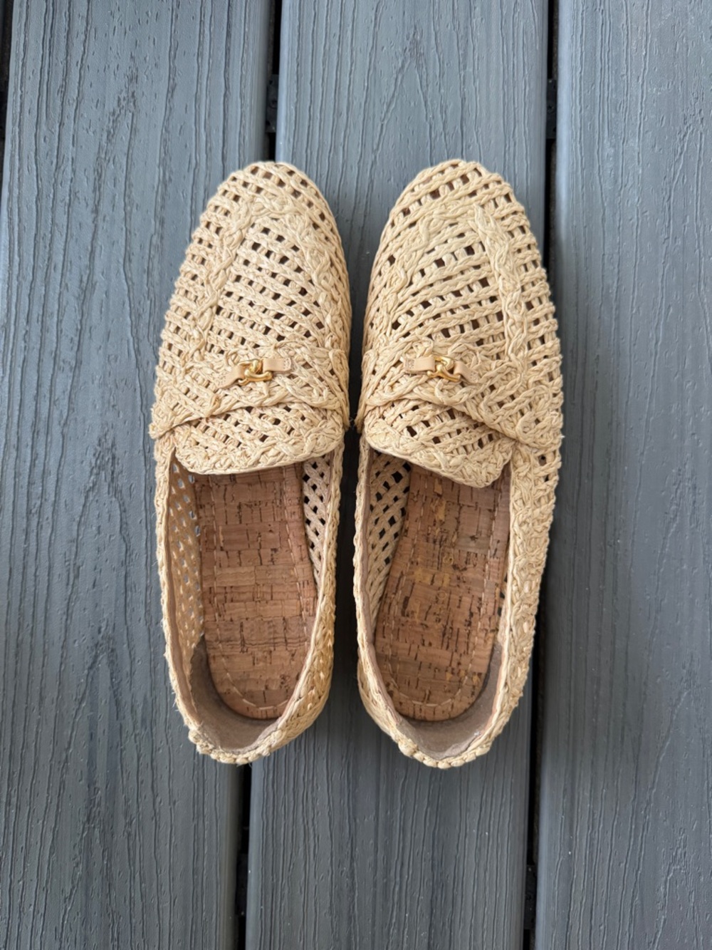 Woven Raffia Loafers